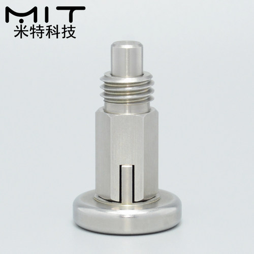 MT101K1不锈钢自锁旋钮柱塞带卡锁螺纹分度定位销柱弹簧螺栓螺柱