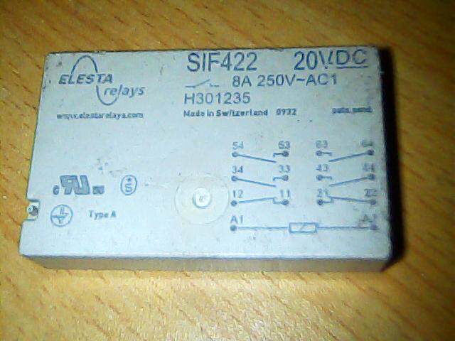 SIF422  20VDC   拆机正品继电器