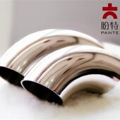 盼特推荐 304德标90度弯头不锈钢卫生级美标焊接弯管精抛镜面对焊