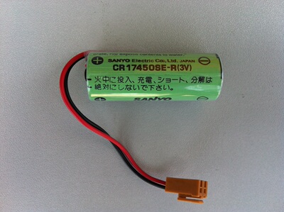 SANYO 三洋CR17450SE-R(3V)工控电池 带插头PLC工控电池