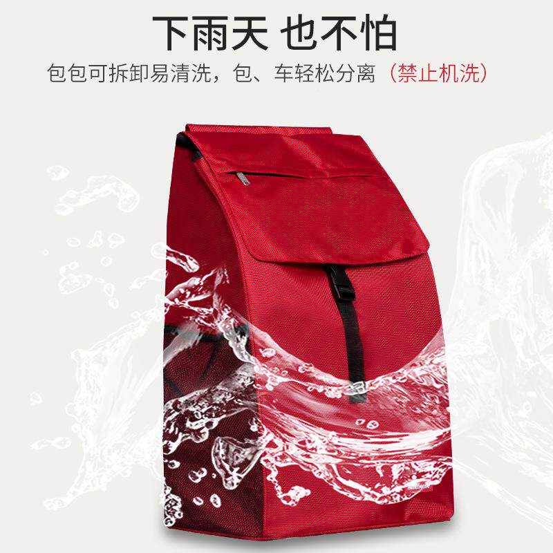 铝合金折购物菜拉叠杆车人小买拉车拖车老便携ZG-62927家用推车
