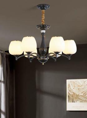 全护眼轻奢中国风全铜光谱43192新中式吊客厅厅别墅大餐厅灯民宿