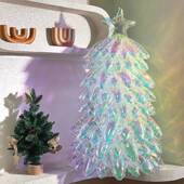 F6Q圣诞树气529炫彩超闪水晶节日氛布置装 场景球活动摆件饰围感拍