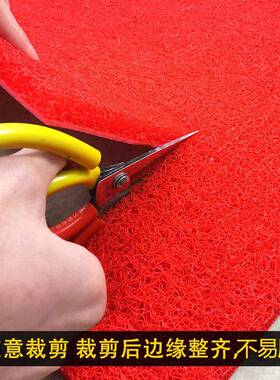 门口迎宾地红毯V丝C塑料PPSC-1002室外加厚楼梯走廊进门圈地垫