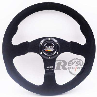 限磨砂方向盘14寸无技小车通用方盘赛车喇叭改装竞翻皮536向方向