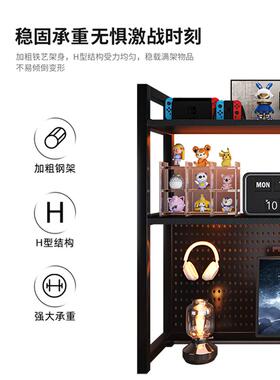 桌面多层简书架洞多功约能学书桌上收纳置F98MM6M5物架铁艺洞生板