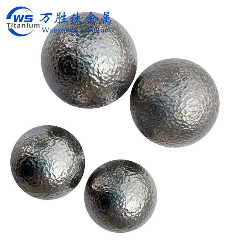 现货TA1/TA2锤纹钛健身球 镀色钛珠串 钛滚珠 库存材质 批量优惠