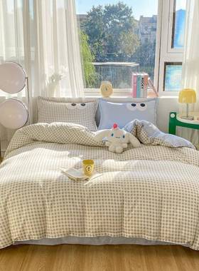 被加子全P3xkG7dw套一整套宿芯舍单人被褥枕四六件套床垫双人床上