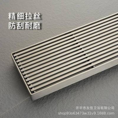 10宽漏防臭304不锈钢长条浴室0户外花100ZTLS园加通长大排量用50/