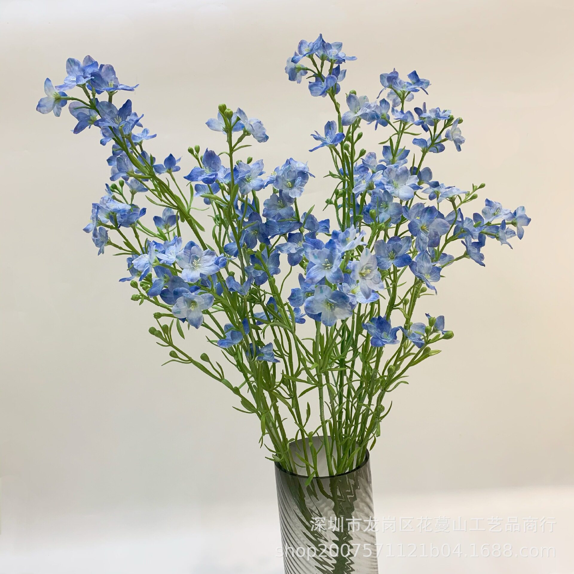 仿真翠雀花小飞燕室内装饰摆件