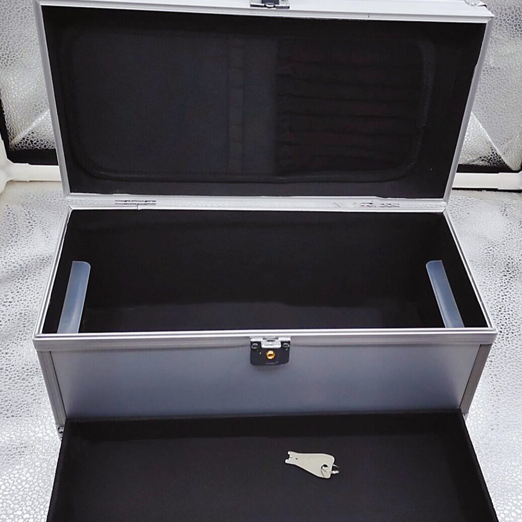 双层铝合金采耳工具收纳箱