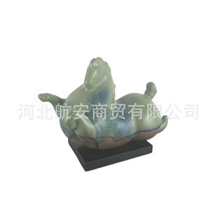 现代简约居意肥摆件ZRR中式样板房售马楼处创桌面家书架装饰饰品