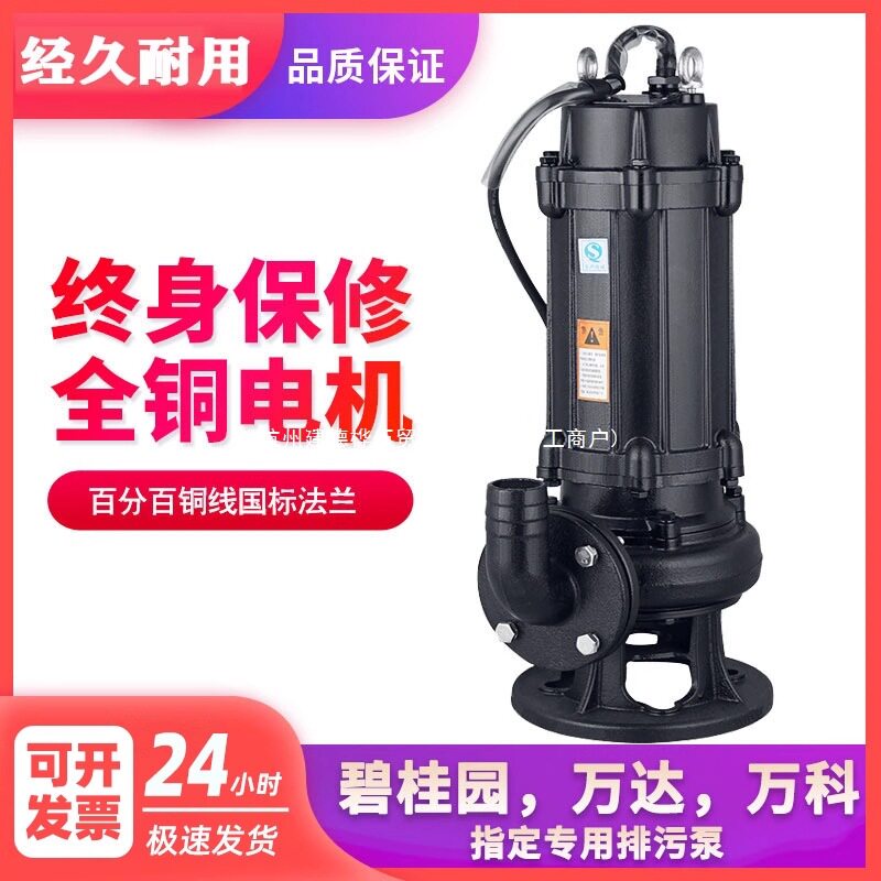人民国标三相380V潜水排污泵
