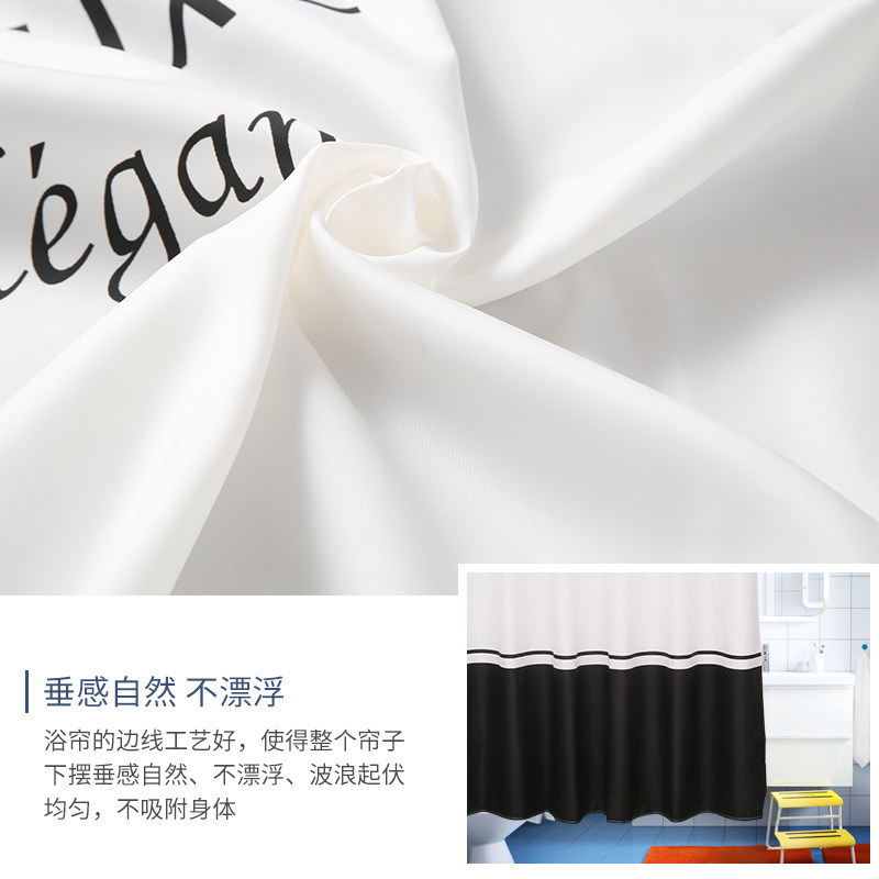 浴室防水保温保暖美式浴帘卫生A间窗帘洗澡间隔断帘挂帘子厕所门