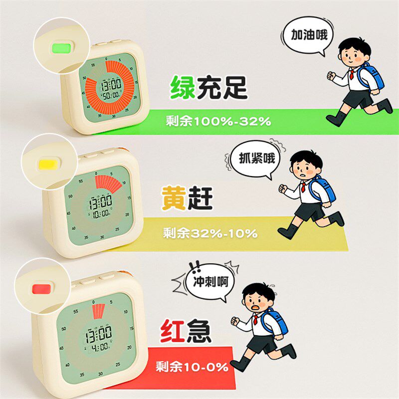 定计时器小学生自律神器儿童计时B器学习专用高中生记时静音计时