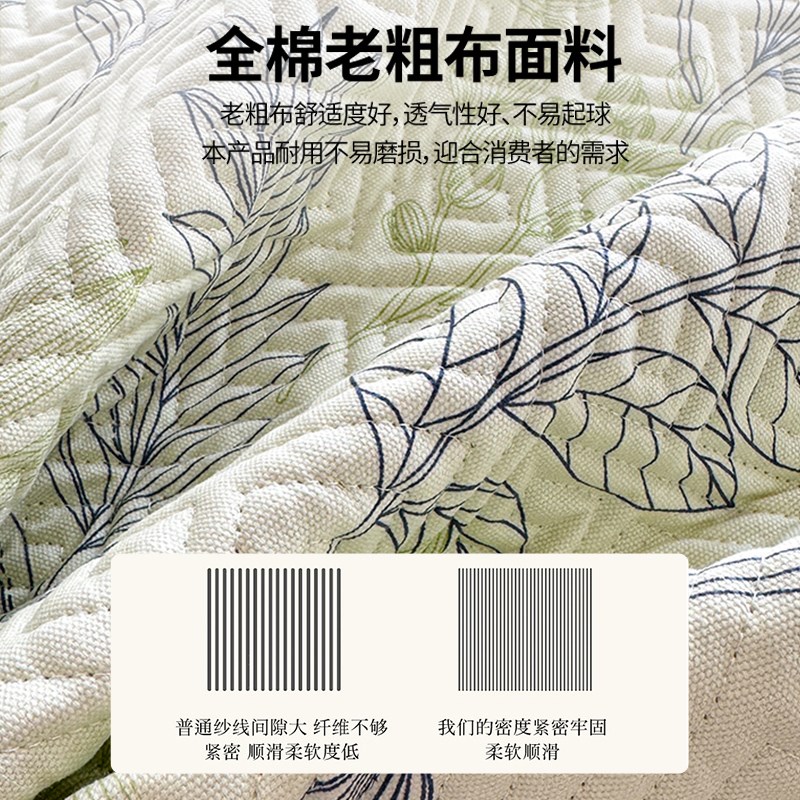 加厚老粗布床g单单件全棉100亚麻老式席垫床单夏凉席垫三件套