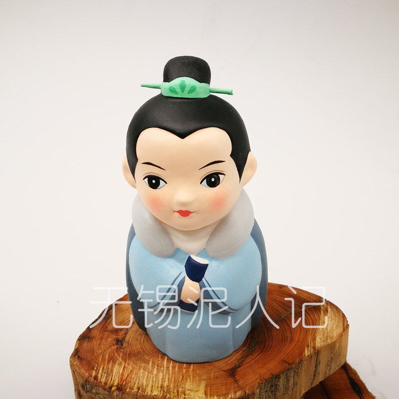 惠山泥人摆件苏苏梅长苏纯手工精品泥塑工艺品装饰品节日馈赠礼物
