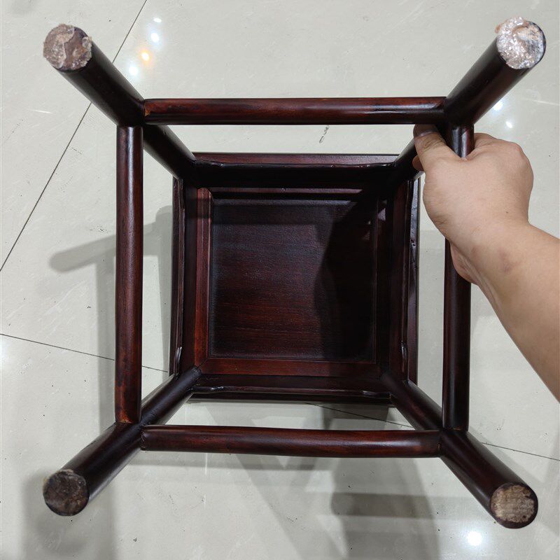 黑酸枝 小方凳 富贵凳 宝宝椅 换鞋凳非洲黑酸J枝 28*28*28cm 5斤