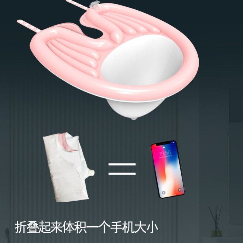 C成人仰式洗头月子孕妇洗t头产妇洗头垫便携免弯腰小孩充气洗头盆