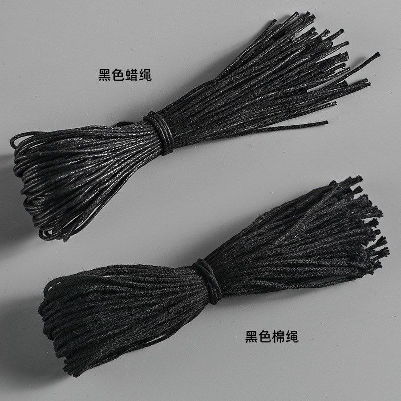 手扎式无卡d头蜡绳 服装吊牌绳 衣服手穿绳可重覆使用棉绳吊牌线