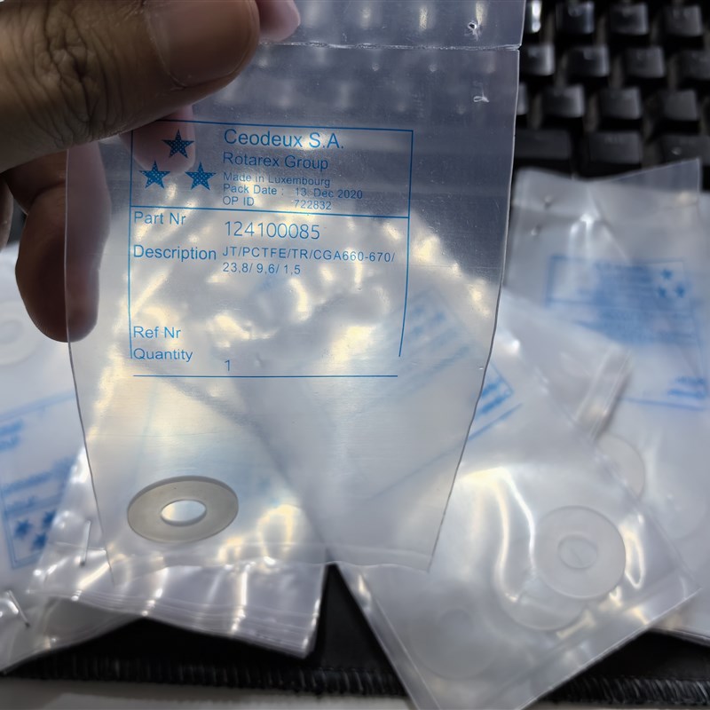 法国罗达莱克斯rotarex氟垫圈钢瓶124100085DISS垫片CGA660-670