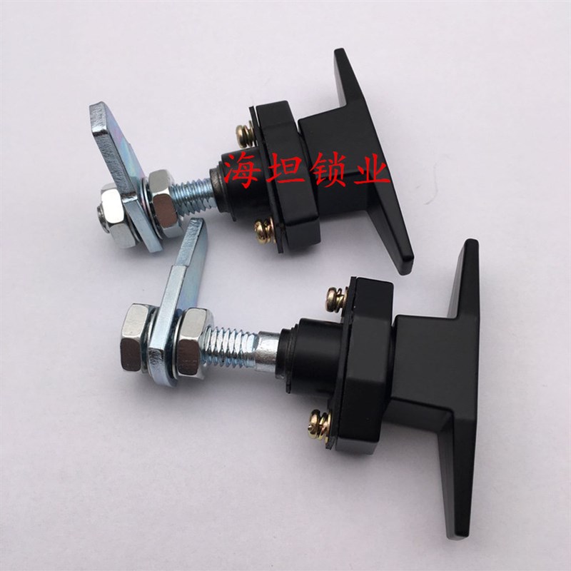 电柜门锁MS309-2压缩式转舌锁空气净化器环保设备门锁T型把手锁