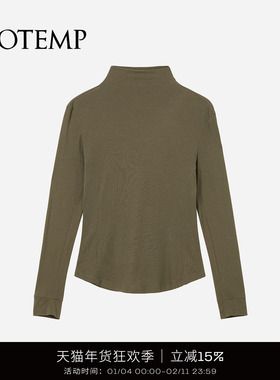 COTEMP MIMOSA JERSEY 25FW新款含羞草多色半高领修身打底衫女