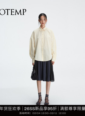 COTEMP EUNOR SHIRT 2026SS新款宽松廓形龟背衬衫上衣女