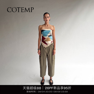 COTEMP OCTAR CARGO PANTS 26PF新款奥塔休闲八分工装裤子女