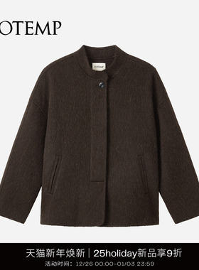 COTEMP  VERDURE COAT 25Holiday新款复古立领短大衣外套女