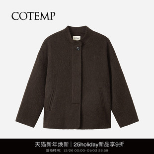 25Holiday新款 COAT 复古立领短大衣外套女 VERDURE COTEMP