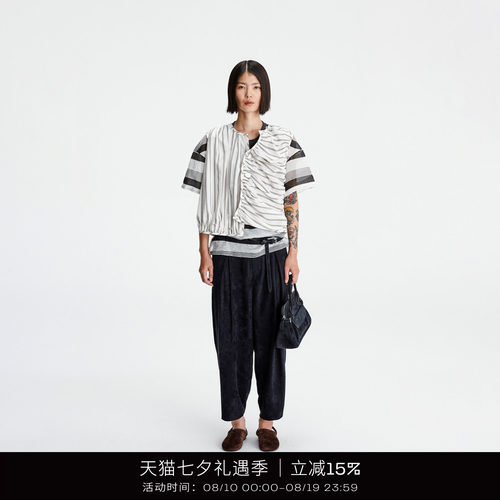 COTEMP绒面休闲九分裤子