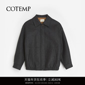 JACKET COTEMP ETAIN 老钱风落肩伊檀夹克外套女