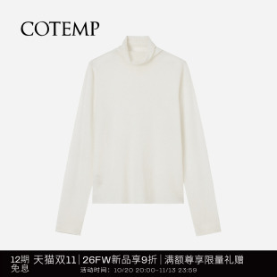 COTEMP FAILEAS JERSEY 26FW新款法莱堆堆领宽松毛线长袖打底衫女