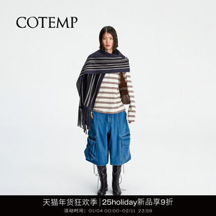 COTEMP ODYSSEY 25Holiday新款奥德赛牛仔工装中裤宽松阔腿裤女