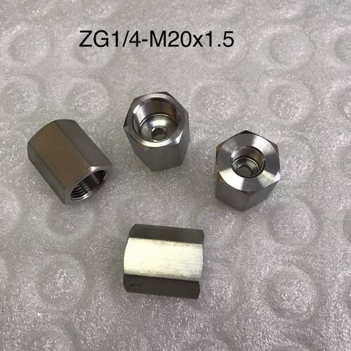 ZG1/4-M20x1.5 异径不锈钢内螺纹接头 一边ZG1/4 一边M20x1.5