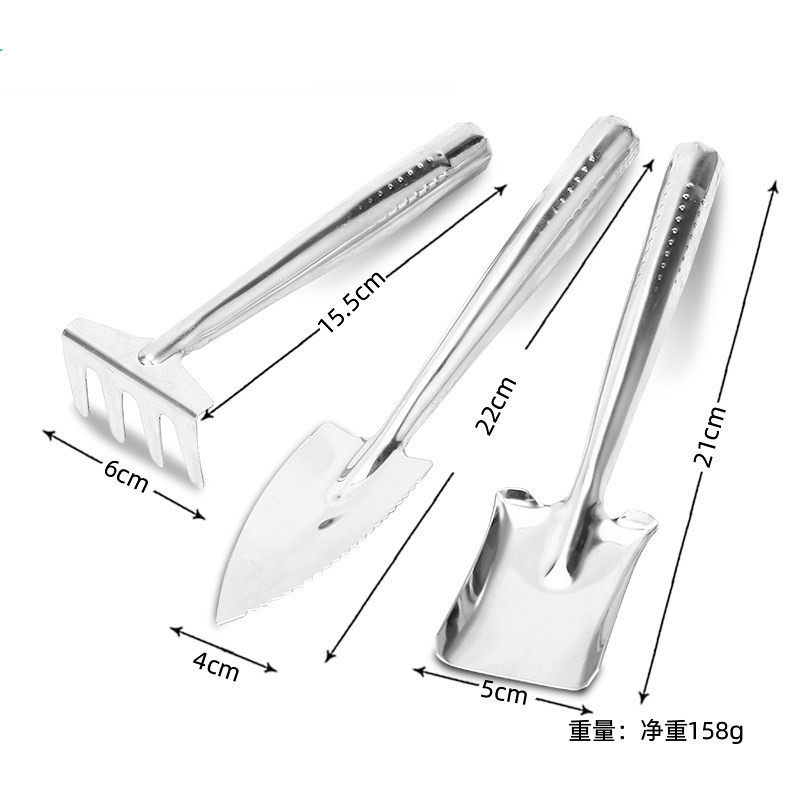园艺工具三件套家用迷你木柄小铁铲耙子种花盆栽工具套装小花铲子,金属材料及制品,金属丝/绳/缆,淘宝优惠券,粉丝福利购,淘宝优惠卷