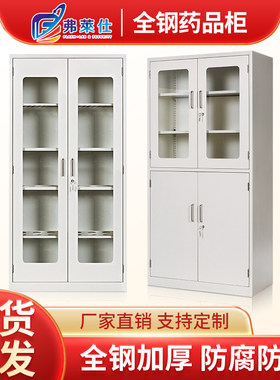 弗莱仕全钢药品柜医院实验室仪器柜玻璃器皿存储柜子化学试剂柜