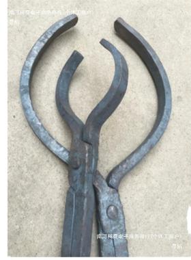 铝棒钳子铁YIB手夹子石墨坩埚钳圆口钳铝锭夹火料钳打铁夹钳工钳