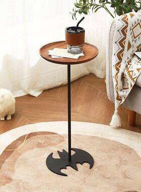 胡桃木沙边几迷你小型古实木小型客OHO厅复创意边桌床户头小桌发