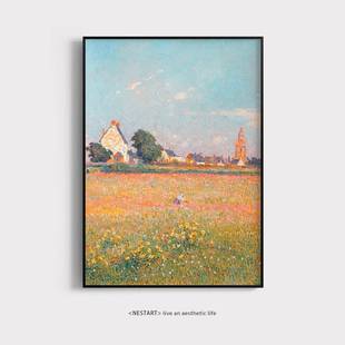 费南杜普伊加多客厅室卧沙迪发风景自然德装饰画挂画艺术油风景画