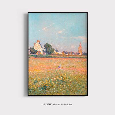 费南杜普伊加多客厅室卧沙迪发风景自然德装饰画挂画艺术油风景画