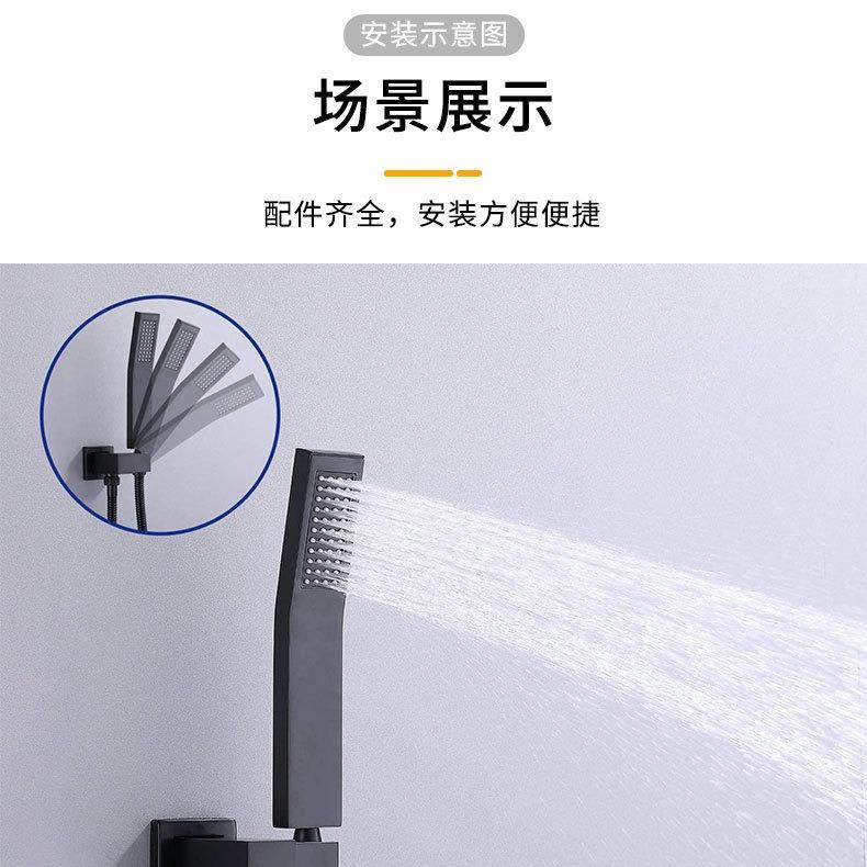 带缸嘴的淋浴系统,淋浴头套浴装,10龙英60520寸喷(约25.4厘米)浴