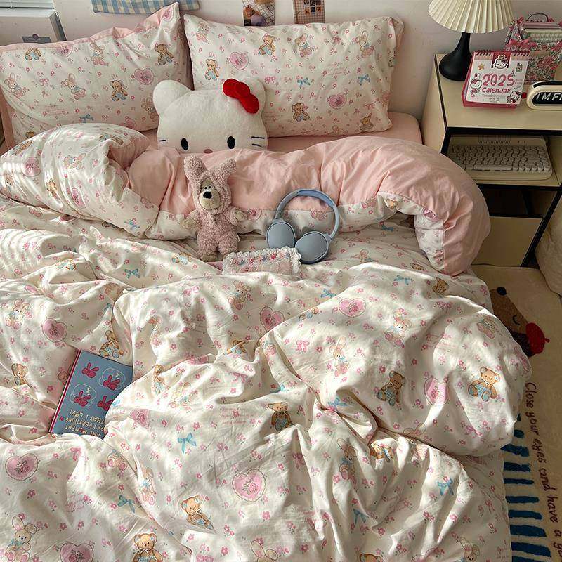 新品床上用四品套床单被套原被罩床笠学生宿舍三套件软件糯亲肤,床上用品,床品套件/四件套/多件套,淘宝优惠券,粉丝福利购,淘宝优惠卷