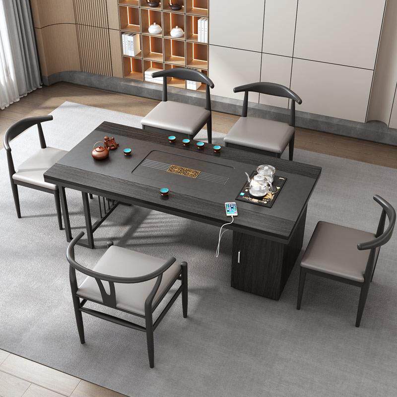 W7茶新一中LKZ式家小桌茶台办公室体全自动泡茶用桌现代简约茶桌