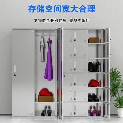 3DCK锁04不子锈钢衣柜宿更舍多门201不锈钢柜钢制铁皮文件柜带储