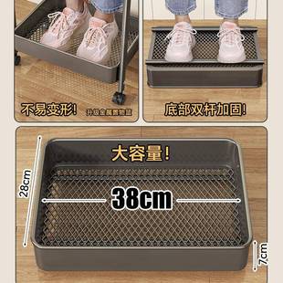 厨房置物架菜小推车落地用篮可移动多家层架子FOG多功能放果蔬收