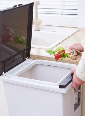 3L滑轮分类垃圾UTN桶8客厅厨卫生间干分离日式分层脚湿踏收纳房桶