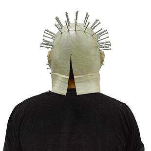 438创意万圣节子乳胶头套面具搞怪头套钉款鬼头套派节日对面具厂