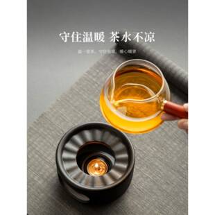复古温茶炉小EQI炉蜡烛加煮茶底座火保温暖茶?器围炉煮茶炉烘热茶